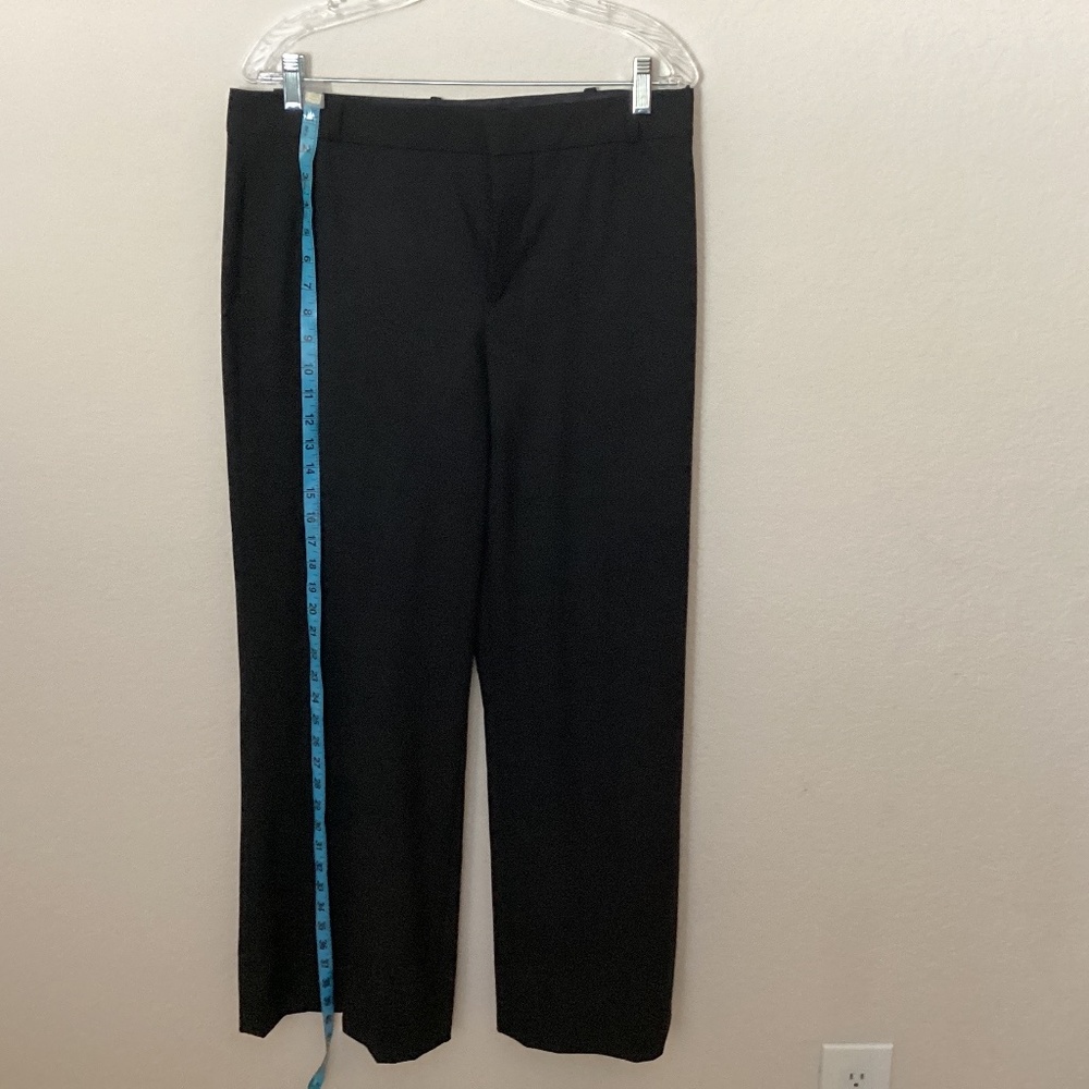 Zara Black Dress Pants Womens Size L wide cuff